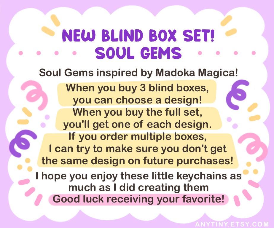 Blind bags! Soul Gems inspired by Puella Magi Madoka Magica!