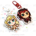 She-ra, Catra and Adora, keychains epoxy