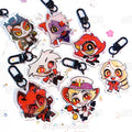 Hazbin Hotel, Charlie, Alastor, Niffty, Lucifer, Vaggie, Angel Dust and Husk keychain