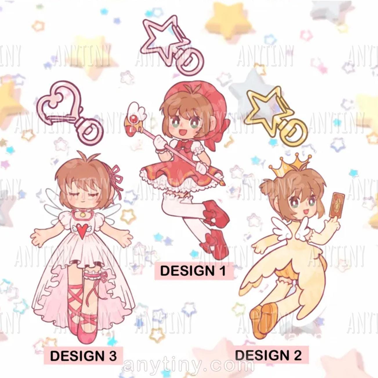 Card Captor Sakura with Holo Star, keychains