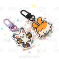 Digimon, Gatomon and Patamon, keychains