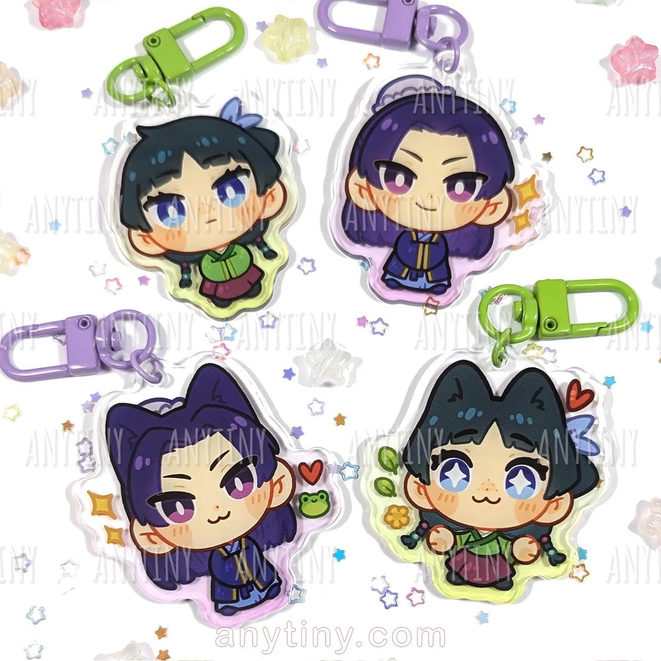 Kusuriya no Hitorigoto (The apothecary diaries) Maomao and Jinshi keychain!