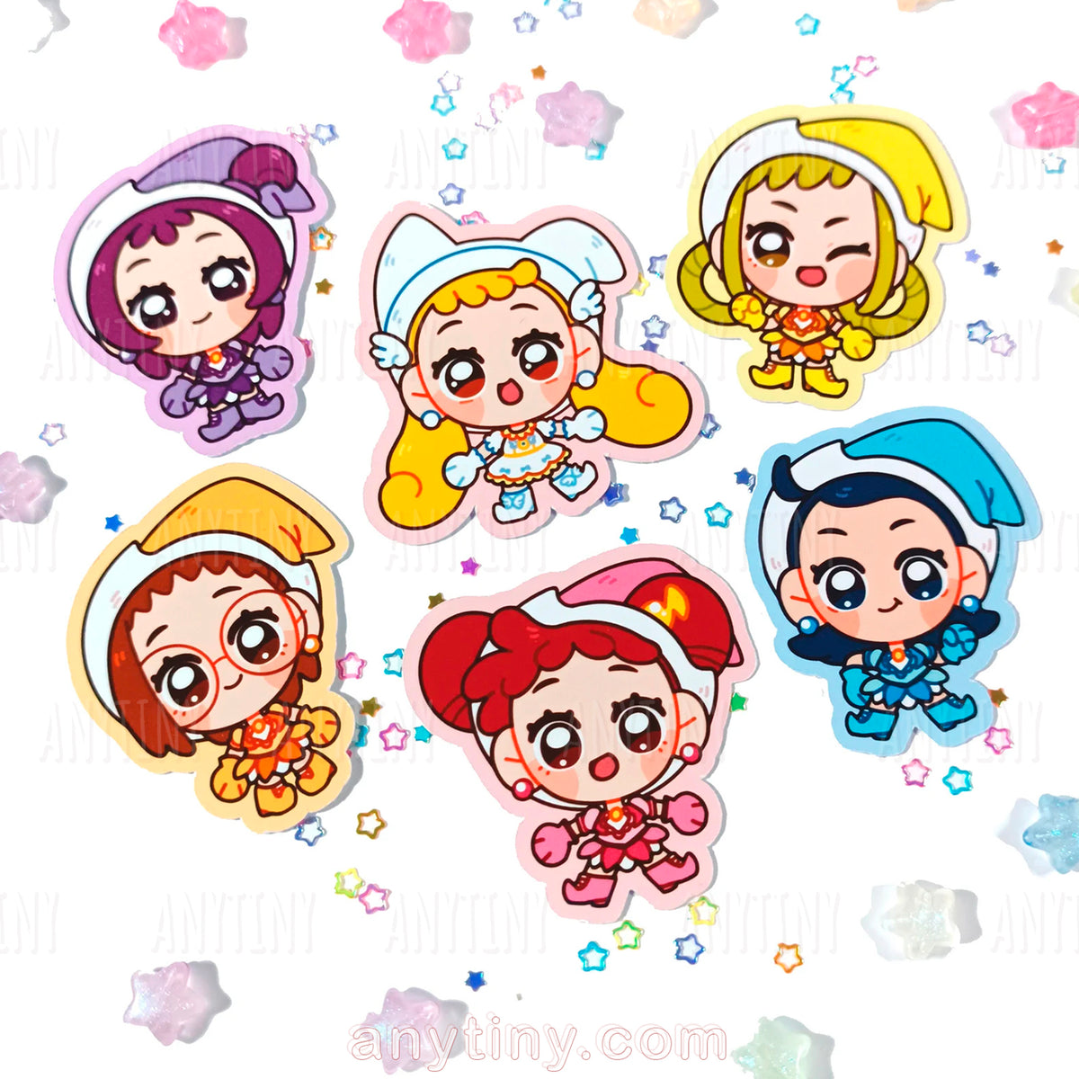 Ojamajo Doremi Keychains and Stickers