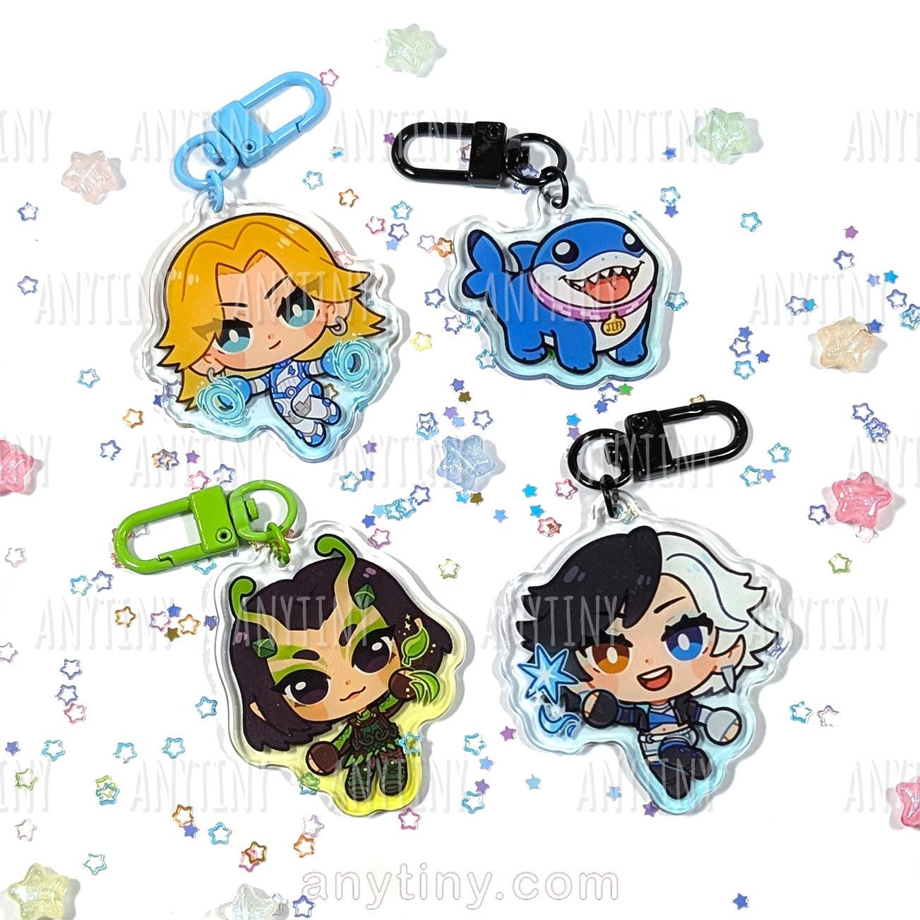 Marvel Rivals Keychains! Luna Snow, Mantis, Invisible Woman and Jeff!