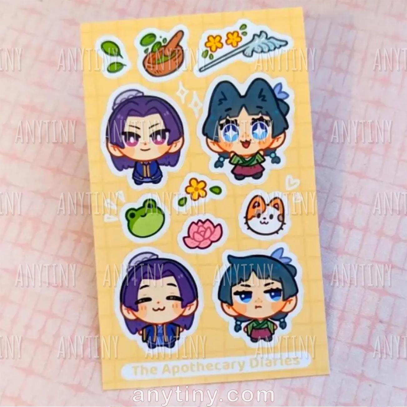 Kusuriya no Hitorigoto (The apothecary diaries) sticker sheet!