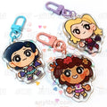 Amphibia, Anne, Marcy and Sasha keychains epoxy