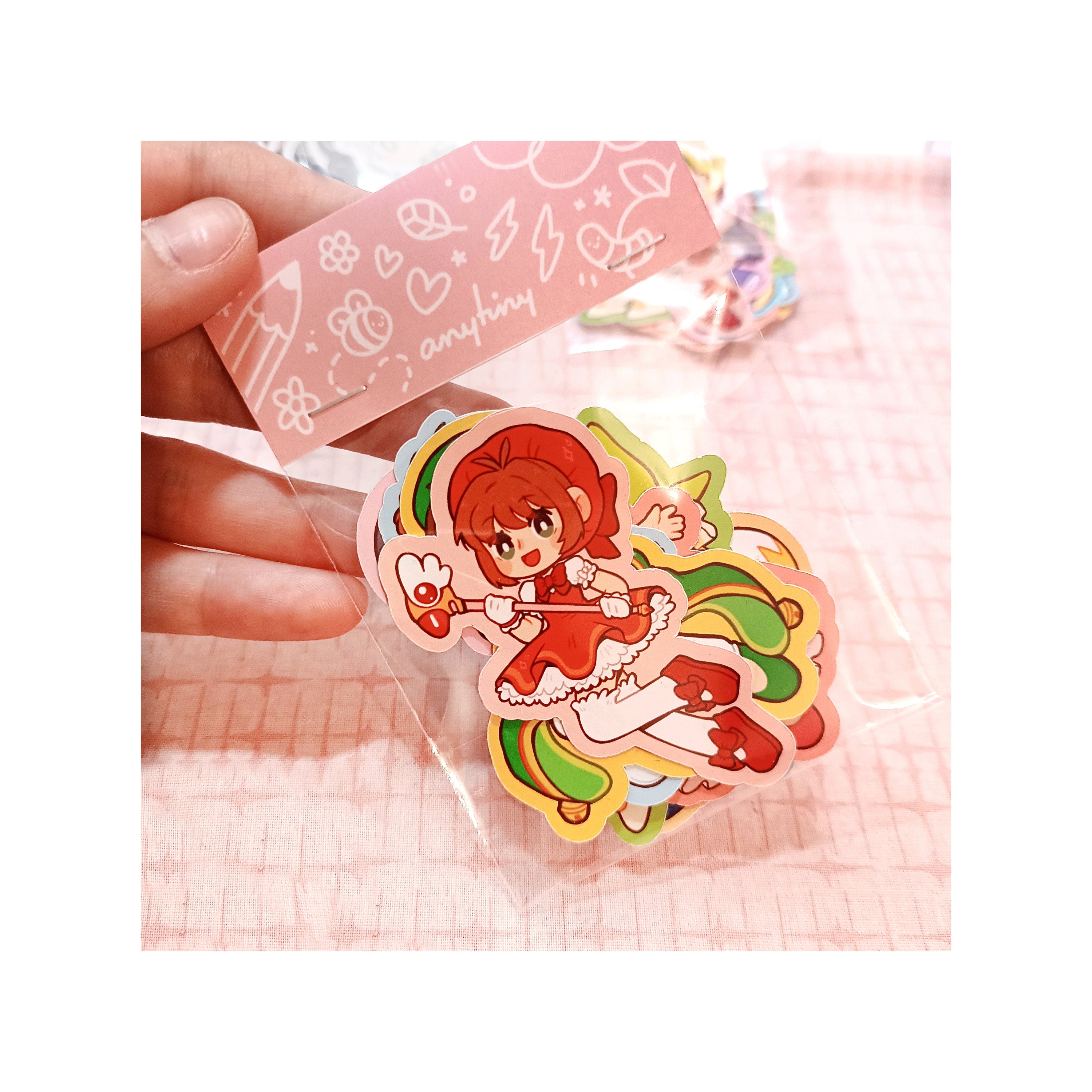 Cardcaptor Sakura Color Wheel Print (pearl paper 300gr) and Sticker Pack!