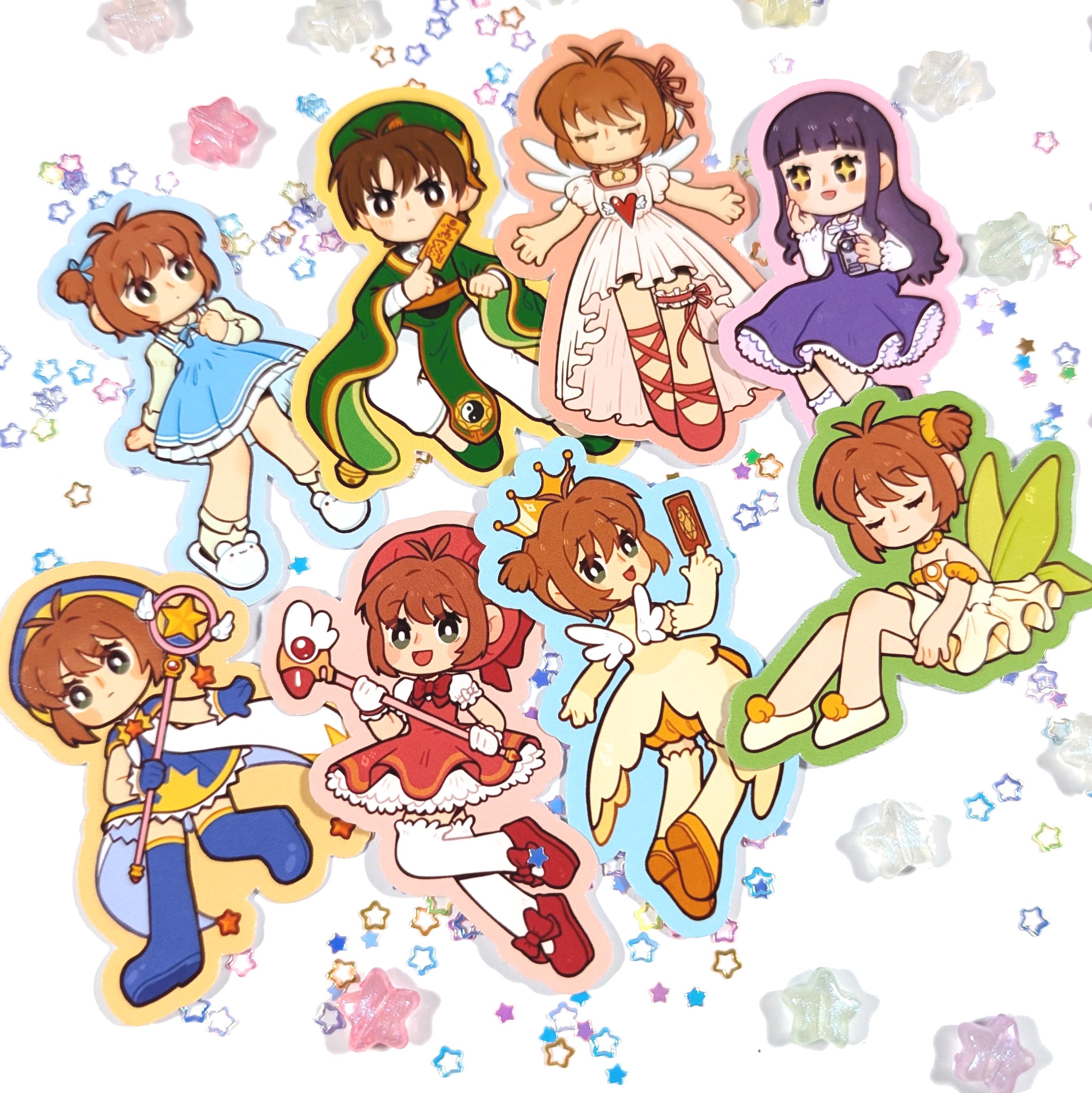 Cardcaptor Sakura Color Wheel Print (pearl paper 300gr) and Sticker Pack!